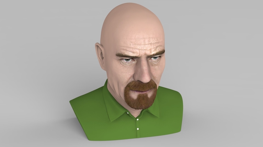Walter White Breaking Bad bust ready for full color 3D printing 3D Print 231286