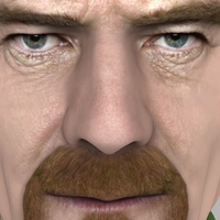 Walter White Breaking Bad bust ready for full color 3D printing - Thumbnail 11