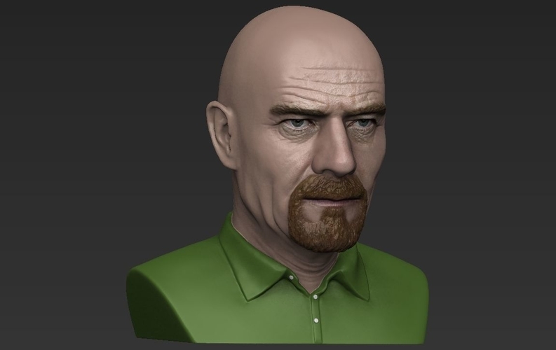 Walter White Breaking Bad bust ready for full color 3D printing 3D Print 231289