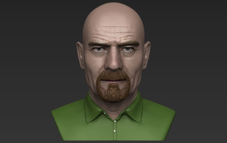 Walter White Breaking Bad bust ready for full color 3D printing 3D Print 231290