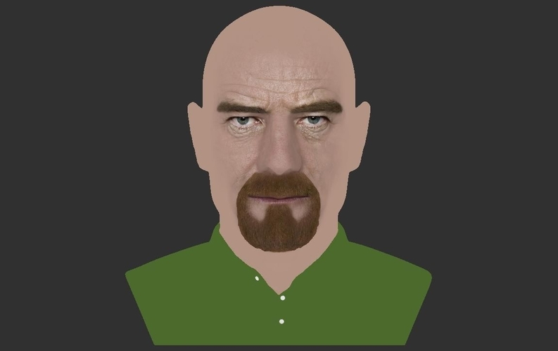 Walter White Breaking Bad bust ready for full color 3D printing 3D Print 231291
