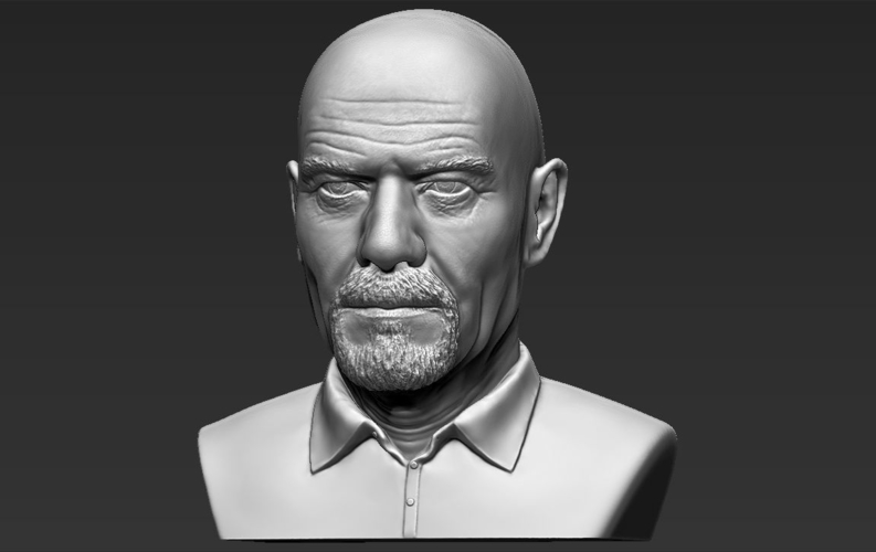 Walter White Breaking Bad bust ready for full color 3D printing 3D Print 231293