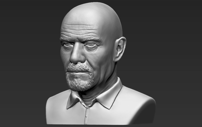 Walter White Breaking Bad bust ready for full color 3D printing 3D Print 231295
