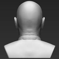 Walter White Breaking Bad bust ready for full color 3D printing - Thumbnail 18