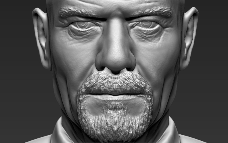 Walter White Breaking Bad bust ready for full color 3D printing 3D Print 231298