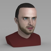 Jesse Pinkman Breaking Bad bust ready for full color 3D printing - Thumbnail 7