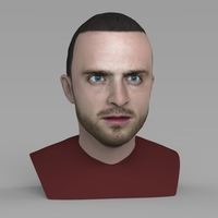 Jesse Pinkman Breaking Bad bust ready for full color 3D printing - Thumbnail 8