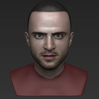 Jesse Pinkman Breaking Bad bust ready for full color 3D printing - Thumbnail 10