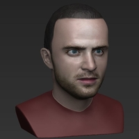 Jesse Pinkman Breaking Bad bust ready for full color 3D printing - Thumbnail 11