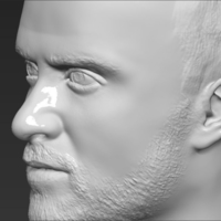Jesse Pinkman Breaking Bad bust ready for full color 3D printing - Thumbnail 20