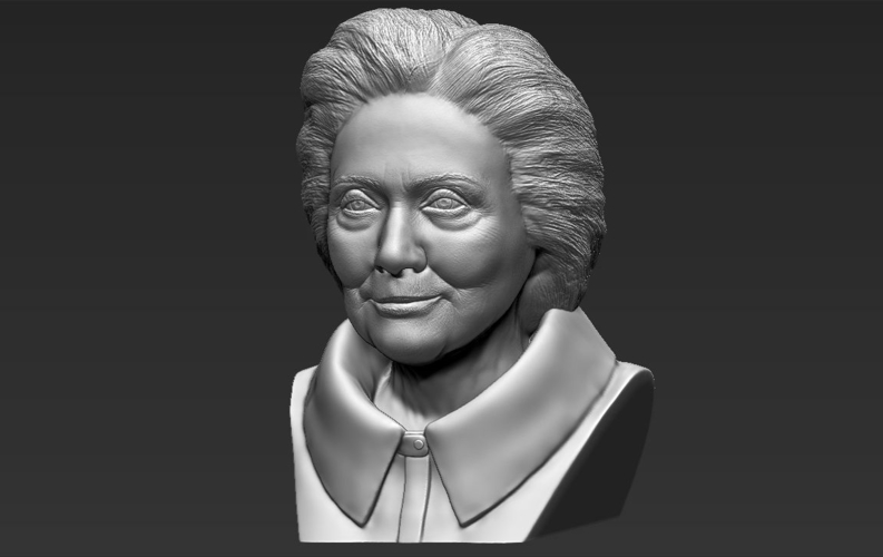 Hillary Clinton bust 3D printing ready stl obj 3D Print 231361