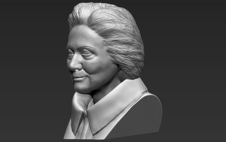 Hillary Clinton bust 3D printing ready stl obj 3D Print 231362