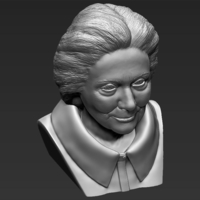 Hillary Clinton bust 3D printing ready stl obj - Thumbnail 7
