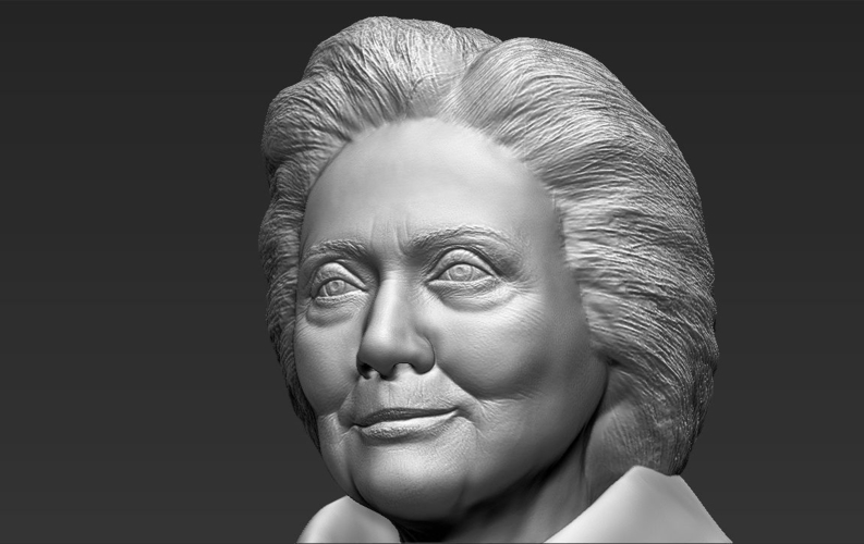 Hillary Clinton bust 3D printing ready stl obj 3D Print 231367