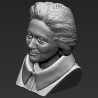 Hillary Clinton bust 3D printing ready stl obj - Thumbnail 10