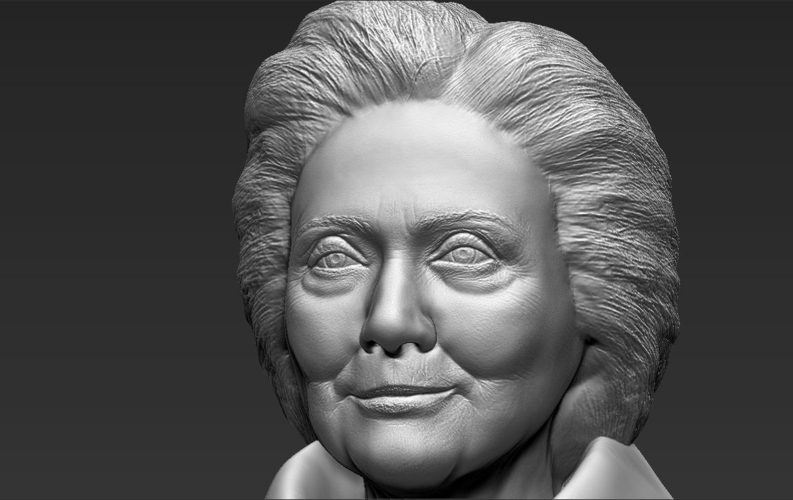 Hillary Clinton bust 3D printing ready stl obj 3D Print 231370