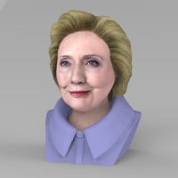 Hillary Clinton bust ready for full color 3D printing - Thumbnail 2