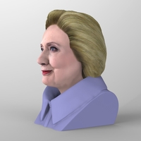 Hillary Clinton bust ready for full color 3D printing - Thumbnail 5