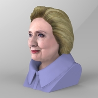 Hillary Clinton bust ready for full color 3D printing - Thumbnail 6