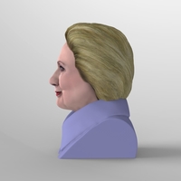 Hillary Clinton bust ready for full color 3D printing - Thumbnail 7