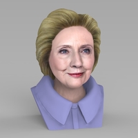 Hillary Clinton bust ready for full color 3D printing - Thumbnail 9
