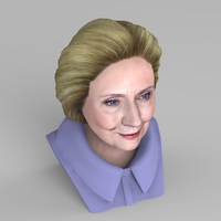 Hillary Clinton bust ready for full color 3D printing - Thumbnail 10