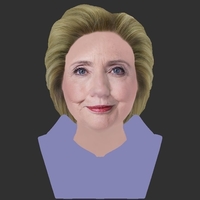 Hillary Clinton bust ready for full color 3D printing - Thumbnail 13
