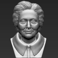 Hillary Clinton bust ready for full color 3D printing - Thumbnail 14