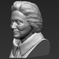 Hillary Clinton bust ready for full color 3D printing - Thumbnail 16