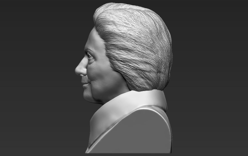 Hillary Clinton bust ready for full color 3D printing 3D Print 231390