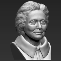 Hillary Clinton bust ready for full color 3D printing - Thumbnail 18