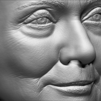 Hillary Clinton bust ready for full color 3D printing - Thumbnail 21
