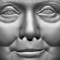 Hillary Clinton bust ready for full color 3D printing - Thumbnail 22