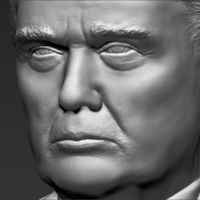 President Donald Trump bust 3D printing ready stl obj - Thumbnail 2