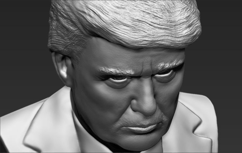 President Donald Trump bust 3D printing ready stl obj 3D Print 231401