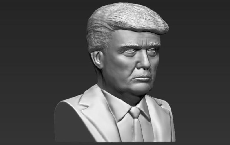 President Donald Trump bust 3D printing ready stl obj 3D Print 231405
