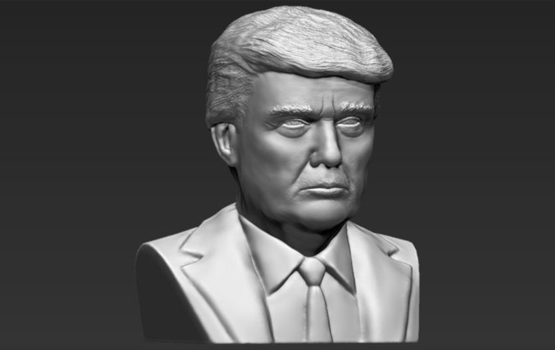 President Donald Trump bust 3D printing ready stl obj 3D Print 231406