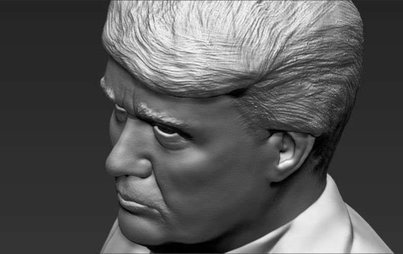 President Donald Trump bust 3D printing ready stl obj 3D Print 231408