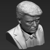 President Donald Trump bust 3D printing ready stl obj - Thumbnail 12