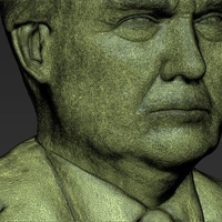 President Donald Trump bust 3D printing ready stl obj - Thumbnail 15