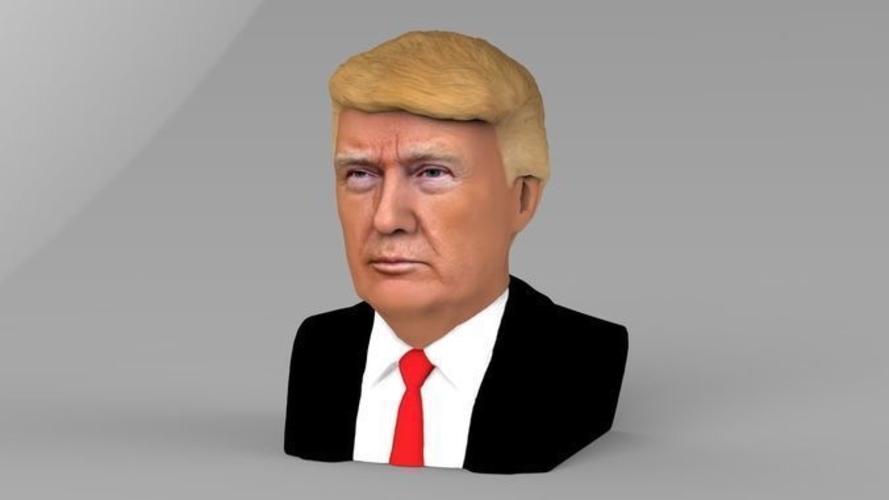 President Donald Trump bust ready for full color 3D printing 3D Print 231414