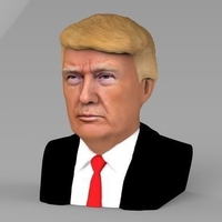 President Donald Trump bust ready for full color 3D printing - Thumbnail 2