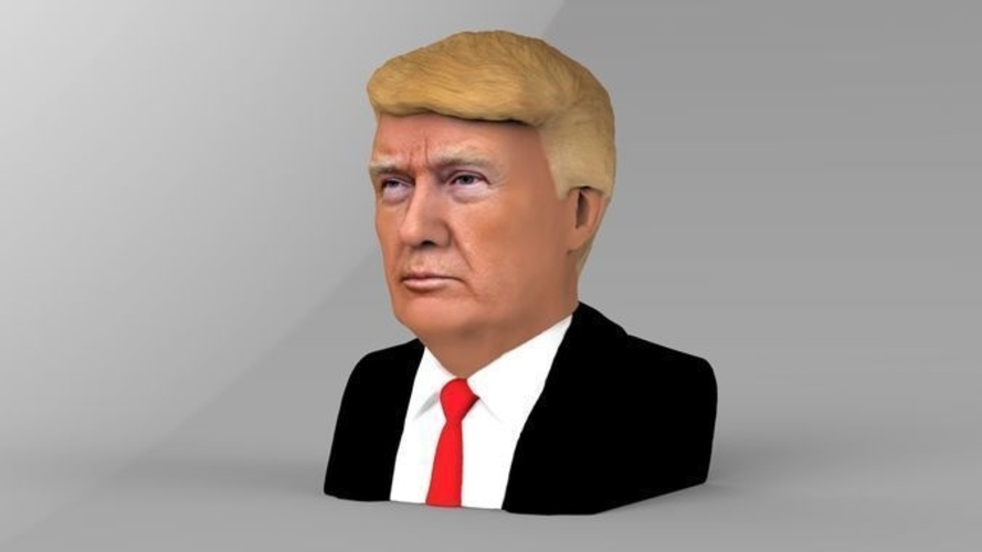 President Donald Trump bust ready for full color 3D printing 3D Print 231415