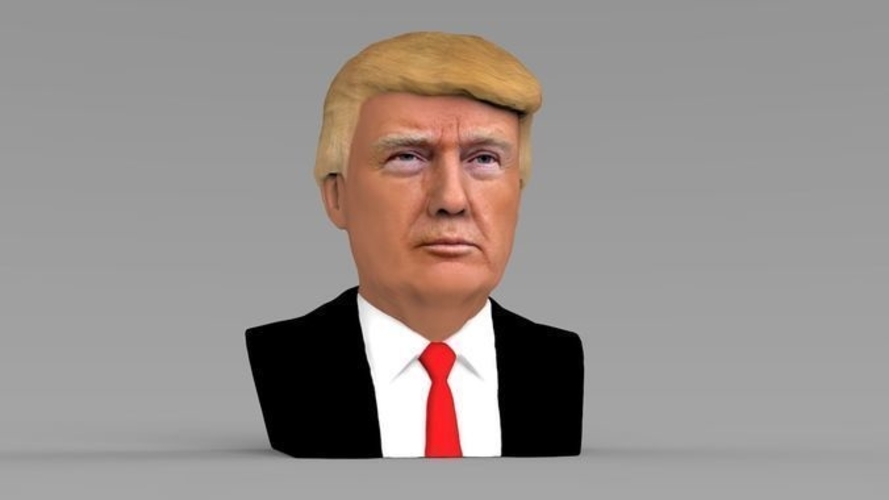 President Donald Trump bust ready for full color 3D printing 3D Print 231416