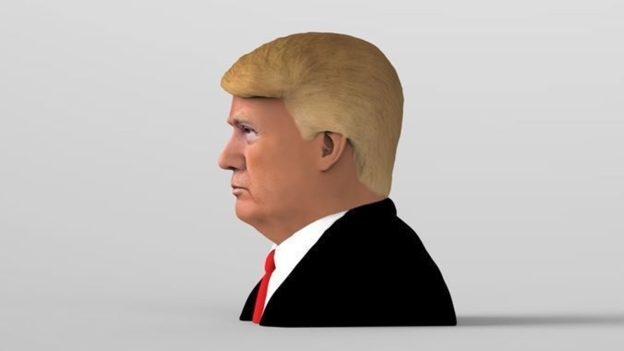 President Donald Trump bust ready for full color 3D printing 3D Print 231417