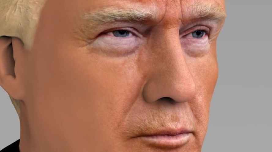 President Donald Trump bust ready for full color 3D printing 3D Print 231419