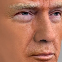 President Donald Trump bust ready for full color 3D printing - Thumbnail 7