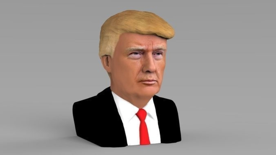 President Donald Trump bust ready for full color 3D printing 3D Print 231420
