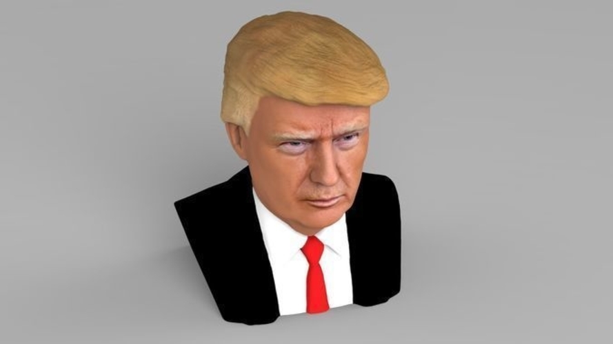President Donald Trump bust ready for full color 3D printing 3D Print 231421