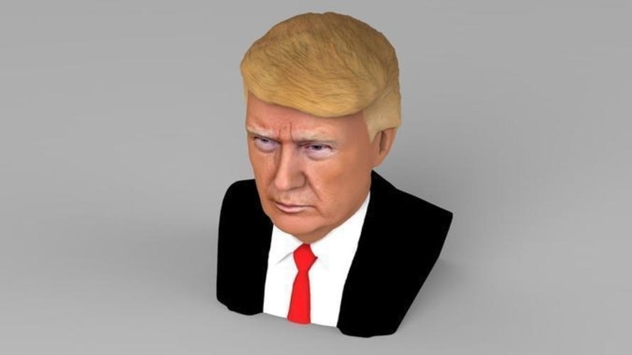 President Donald Trump bust ready for full color 3D printing 3D Print 231422